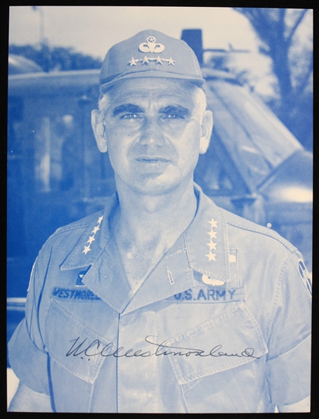 1970s William Westmoreland US Army General Signed 7.5" x 10" Photo (JSA)