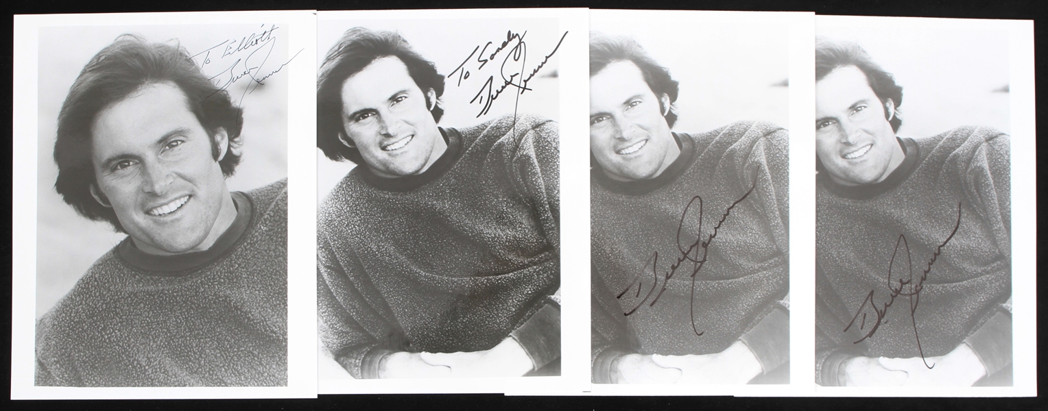 1970s Bruce Jenner Olympic Medalist Signed 8" x 10" Photos - Lot of 4 (JSA)