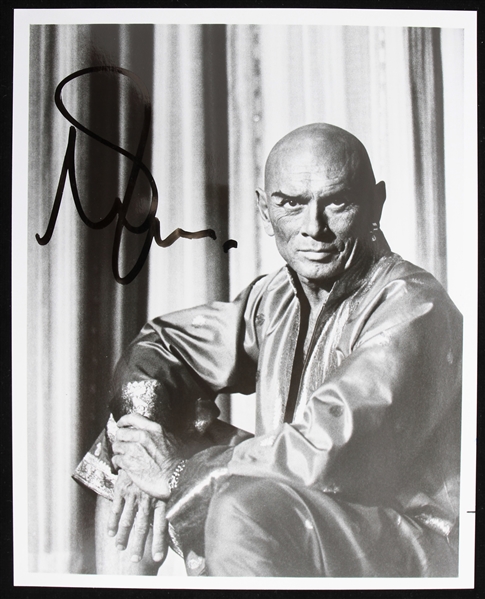 1980s Yul Brynner The King And I Signed 8" x 10" Photo (JSA)