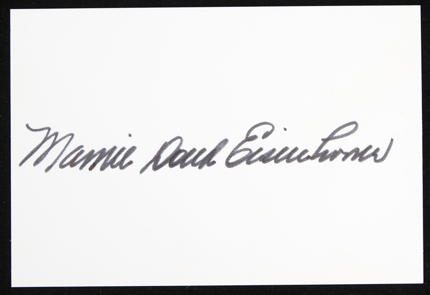 1980s Mamie Doud Eisenhower First Lady of the United States Signed 3" x 4.25" Index Card (JSA)