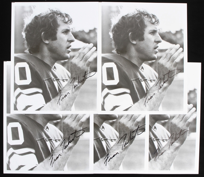 1970s Fran Tarkenton Minnesota Vikings Signed 8" x 10" Photos - Lot of 5 (JSA)