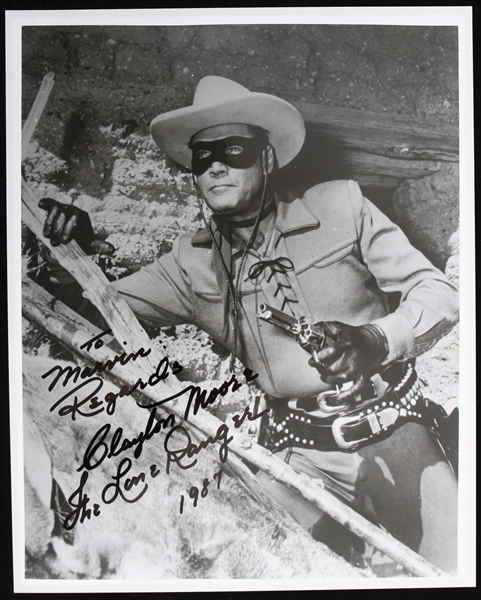 1987 Clayton Moore The Lone Ranger Signed 8" x 10" Photo (JSA)