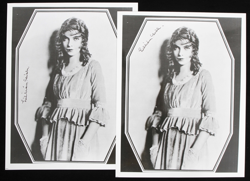 1980s Lillian Gish First Lady of American Cinema Signed 8" x 10" Photos - Lot of 2 (JSA)