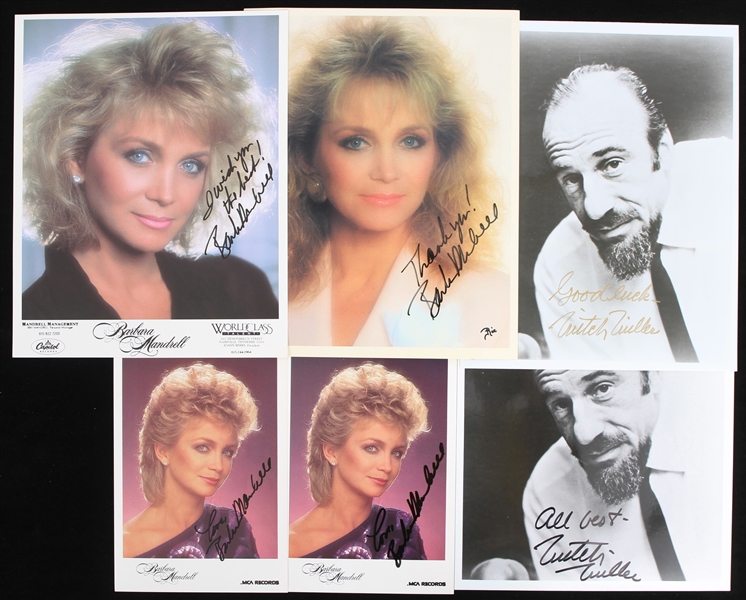 1980s Barbara Mandrell Mitch Miller Signed Photos - Lot of 6 (JSA)