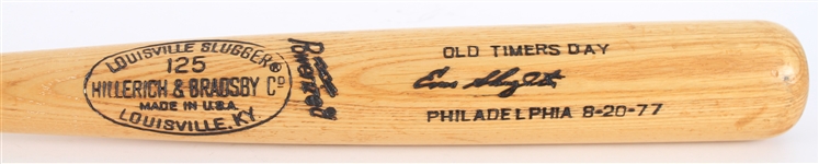 1977 Enos Slaughter Philadelphia Phillies H&B Louisville Slugger Professional Model Old Timers Game Bat (MEARS LOA)