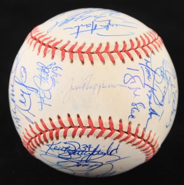 1997 Chicago Cubs Team Signed ONL Coleman Baseball w/ 25+ Signatures Including Ryne Sandberg, Mark Grace, Sammy Sosa & More (*Full JSA Letter*)