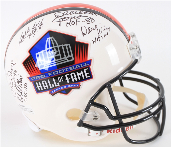 2000s NFL Hall of Fame Multi Signed Full Size Display Helmet w/ 12 Signatures Including Deacon Jones, Lenny Moore, Chuck Noll & More (JSA)