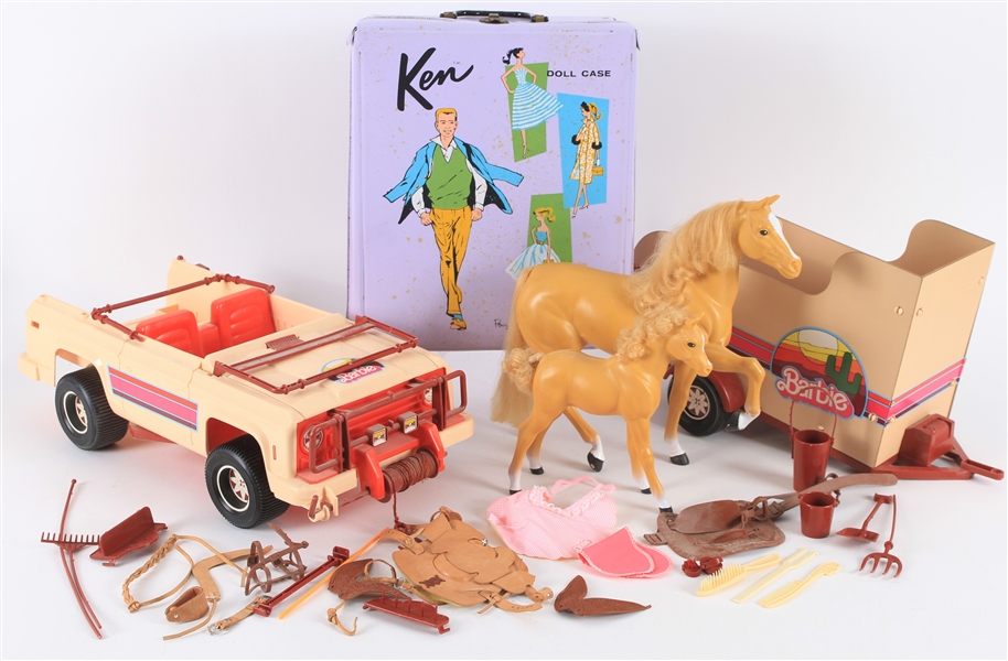 1960s-1970s Barbie Mattel Vehicle, Ken Doll Case and more... 