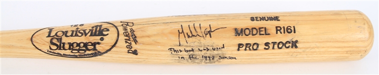 1998 Gabe Kapler Jacksonville Suns Signed Louisville Slugger Professional Model Game Used Bat (MEARS LOA/JSA) 