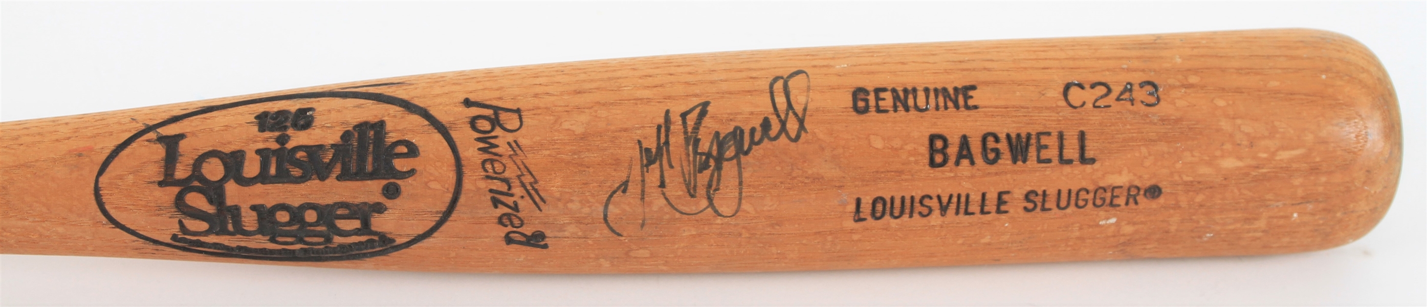 1989-90 Jeff Bagwell Minor Leagues Signed Louisville Slugger Professional Model Bat (MEARS LOA/JSA)