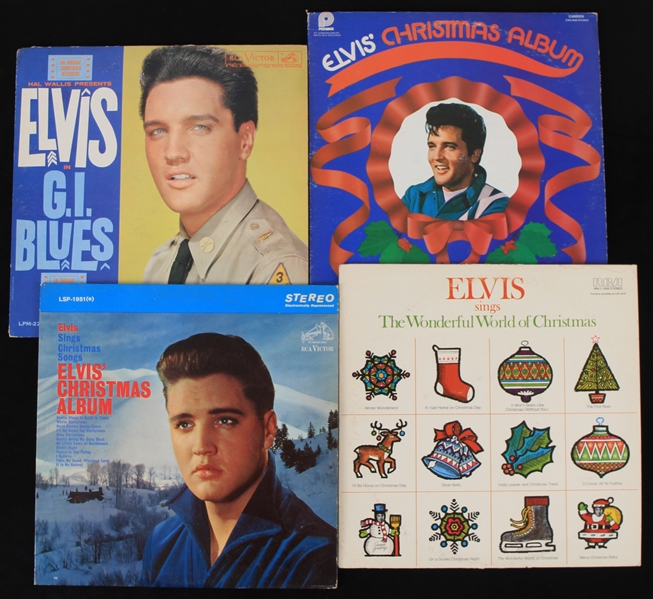 1970s Elvis Presley King of Rock N Roll Record Album Collection - Lot of 4