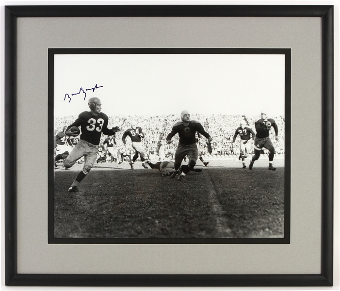 2000s Sammy Baugh Washington Redskins Signed 24" x 28" Framed Black & White Photo (MEARS LOA)
