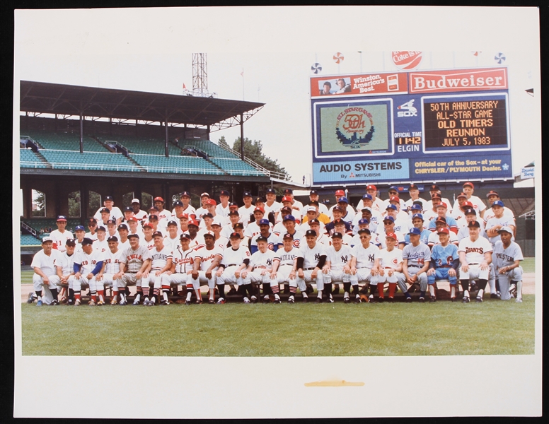 1983 All Star Game 50th Anniversary Old Timers Reunion 11" x 14" Photo
