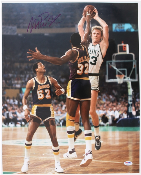 1970s Magic Johnson Los Angeles Lakers Signed 16x20 Photo (PSA/DNA)