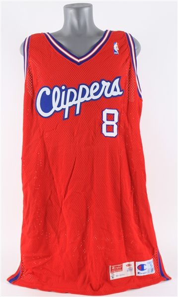 1997-98 Isaac Austin Los Angeles Clippers Signed Game Worn Road Jersey (MEARS LOA/JSA)