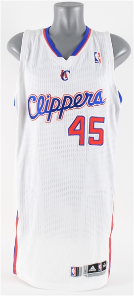 2010-11 Rasual Butler Los Angeles Clippers Game Worn Home Jersey (MEARS LOA)