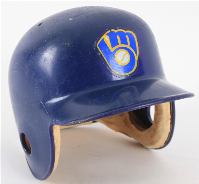 1980s Milwaukee Brewers Dual Ear Flap Batting Helmet (MEARS LOA)