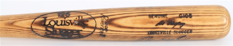 1980-83 Rob Wilfong Twins/Angels Signed Louisville Slugger Professional Model Bat (MEARS LOA/JSA)