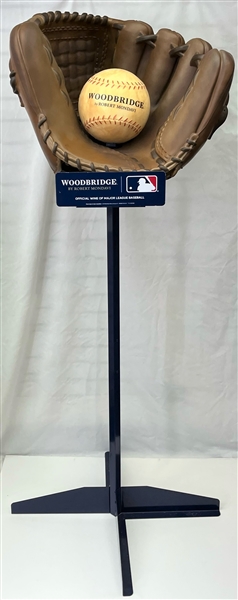2020 MLB Woodbridge by Robert Mondavi Glove & Baseball Display 