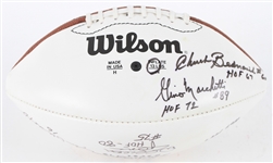 1990s Hall of Fame Multi Signed ONFL Tagliabue Autograph Panel Football w/ 11 Signatures Including Joe Greene, Gale Sayers, Deacon Jones & More (JSA)