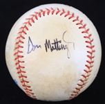 1985-89 Rickey Henderson Don Mattingly New York Yankees Signed OAL Brown Game Used Baseball (MEARS LOA/JSA)