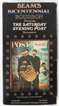 1976 Jim Beam Bicentennial Bourbon Saturday Evening Post Baseball Umpires Decanter w/ Original Box