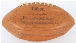 1968-70 Green Bay Packers Team Signed ONFL Rozelle Football w/ 49 Signatures Including Bart Starr, Ray Nitschke, Willie Wood & More (JSA) 