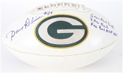 2012 Dave Robinson Green Bay Packers Signed Commemorative Football (*JSA*)