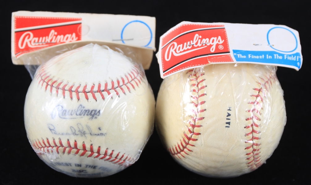 1960s Brooks Robinson Ken Boyer Rawlings 30C Baseballs in Original Packaging- Lot of 2