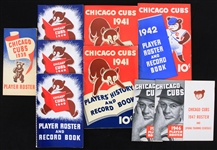 1939-47 Chicago Cubs Roster Books - Lot of 10