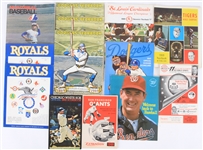 1969 Baseball Centennial Season Publication Collection- Lot of 21 w/ Yearbooks, Programs, Scorecards & More