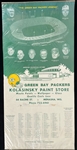 1976 Green Bay Packers 16" x 33" Kolasinsky Paint Store NFL Schedule Broadside