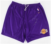 2000s Shaquille ONeal Los Angeles Lakers Signed Game Worn Shorts (JSA), MEARS LOA