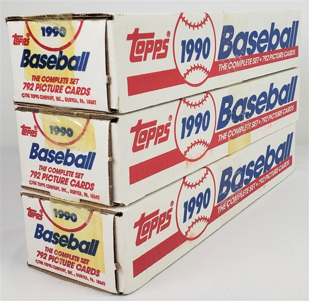 1990 Topps Baseball Complete Set Picture Cards Sealed (Lot of 3)