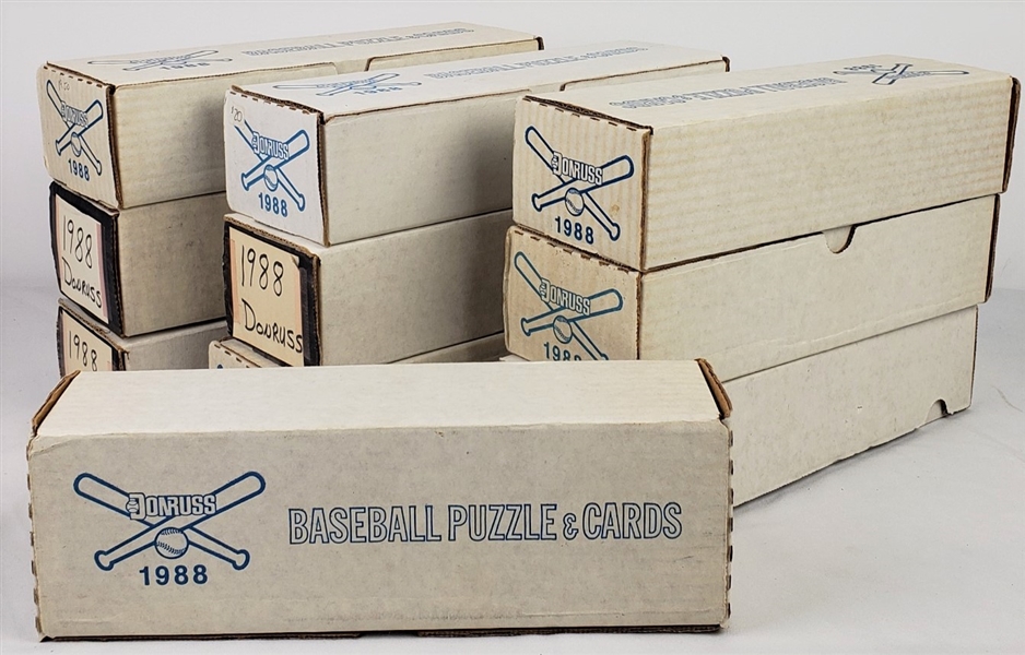 1988 Donruss Baseball Puzzle & Cards Factory Sets (Lot of 10)