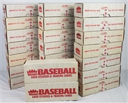 1989 Fleer Baseball Logo Stickers & Trading Cards Complete Factory Set Sealed (Lot of 23)