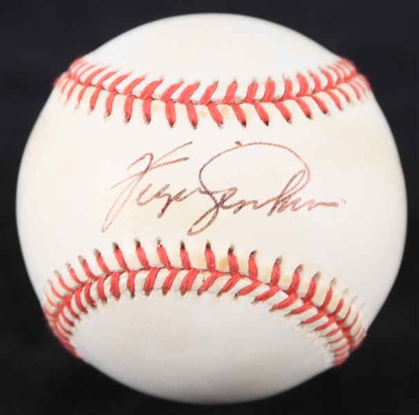 1993-94 Fergie Jenkins Chicago Cubs Signed ONL White Baseball (JSA)