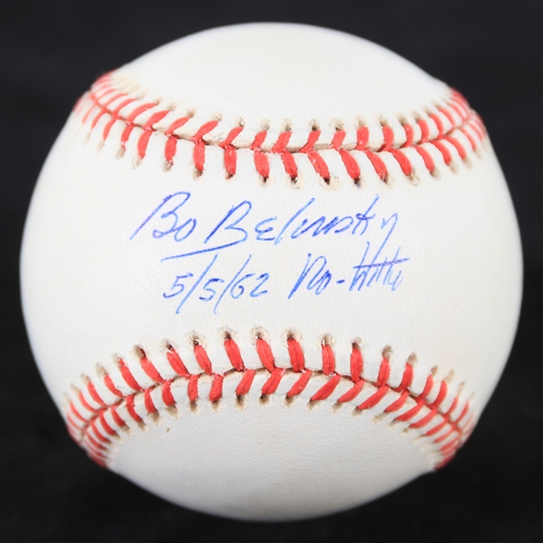 1995-99 Bo Belinsky Los Angeles Angels Signed OAL Budig Baseball (JSA)