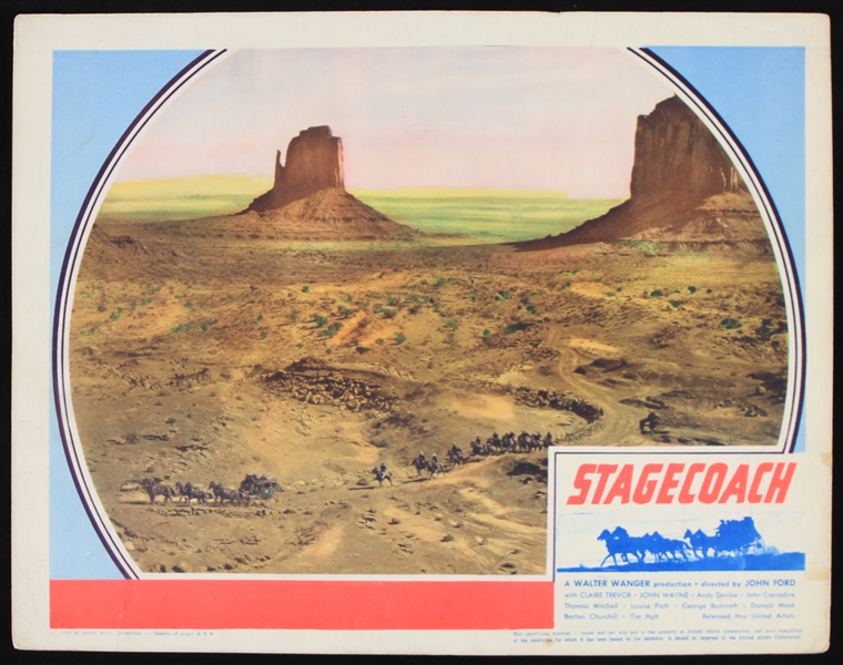 1939 Stagecoach w/ John Wayne 11x14 Lobby Card