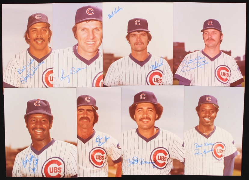 1978 Chicago Cubs Signed 8" x 10" Photos - Lot of 16 w/ Bruce Sutter, Bill Buckner, Davey Johnson, & More (JSA)