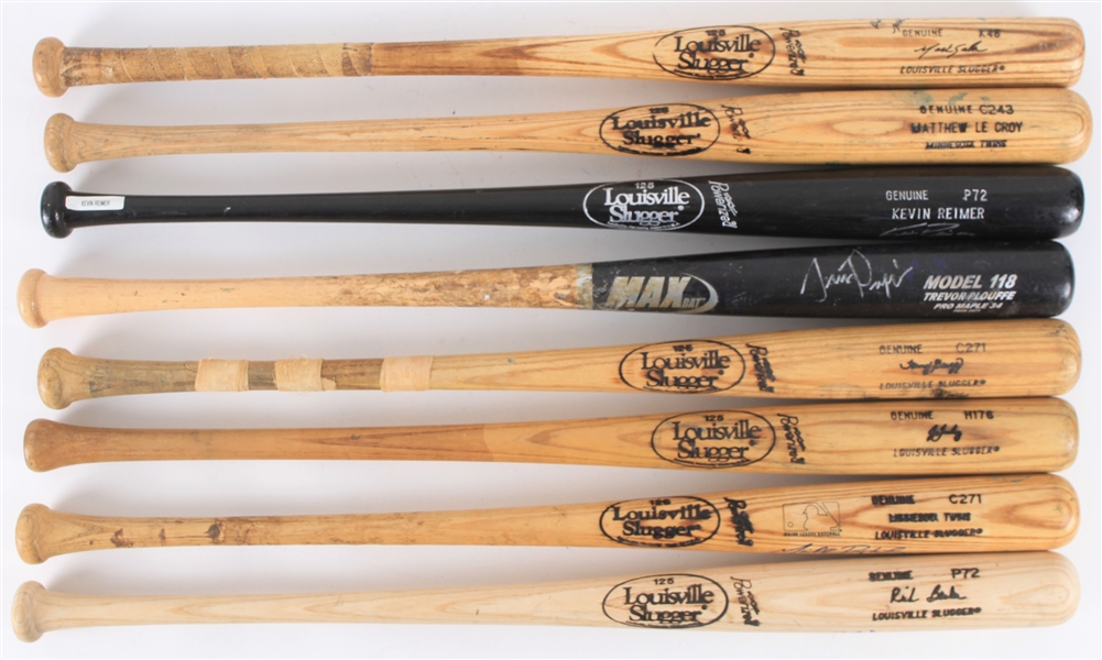 1980s-2000s Professional Model Game Used Bat Collection - Lot of 24 (MEARS LOA)