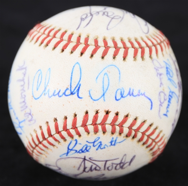 1976 Oakland Athletics Team Signed OAL MacPhail Baseball w/ 23 Signatures Including Rollie Fingers, Billy Williams, Vida Blue & More (JSA)