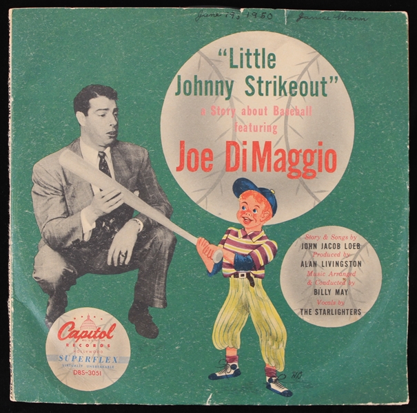 1949 Joe DiMaggio "Little Johnny Strike Out" Record