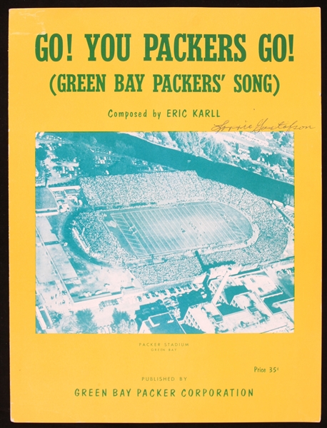 1953 Go! You Packers Go! (Green Bay Packers Song) Sheet Music Composed by Eric Karll