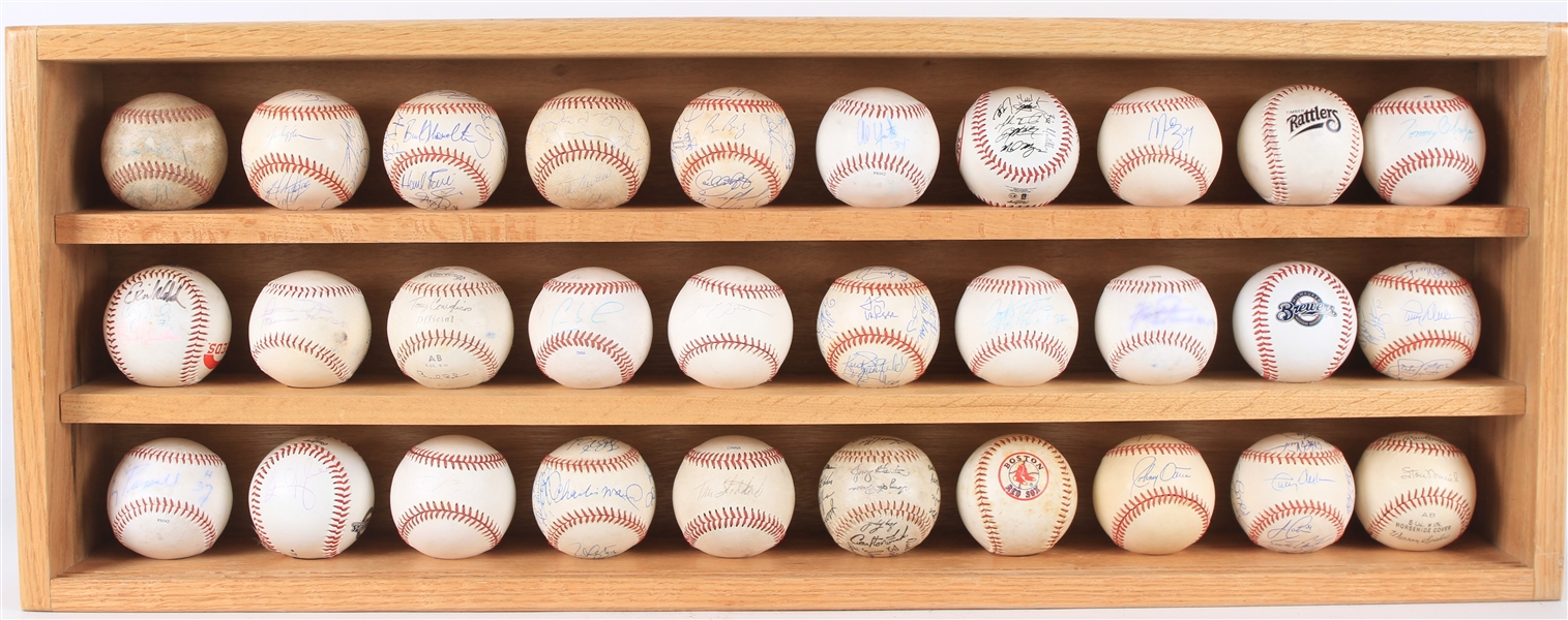 1970s-2000s Signed Baseball Collection - Lot of 65