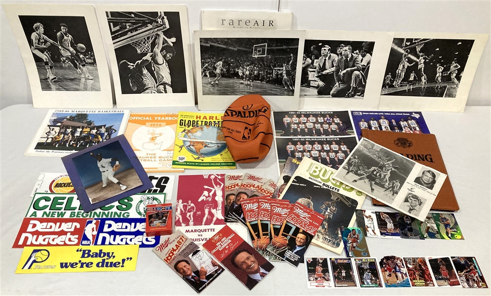 1960s-1990s Basketball Programs, Bumper Stickers, Handbooks & more... (Lot of 40+)