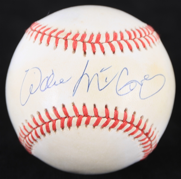 1993-94 Willie McCovey San Francisco Giants Signed ONL White Baseball (JSA)