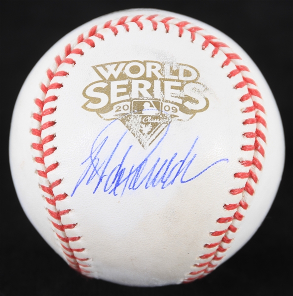 2009 Jorge Posada New York Yankees Signed Official World Series Baseball (JSA/MLB Hologram/Steiner) 