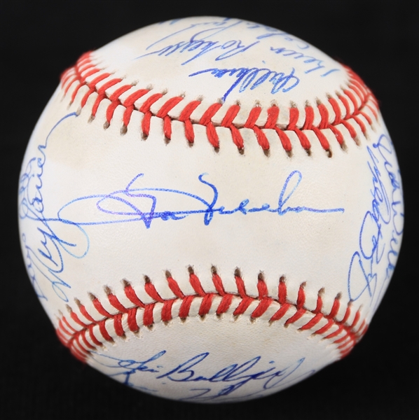 1994 Chicago Cubs Team Signed ONL White Baseball w/ 25+ Signatures Including Ryne Sandberg, Mark Grace, Sammy Sosa & More (*Full JSA Letter*)