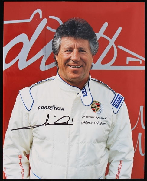 1990s Mario Andretti Race Car Driver Signed 8" x 10" Photo (JSA) 